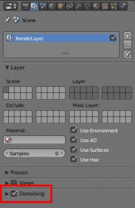 Render Layers Panel Highlight